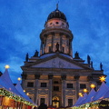 Romantic view of the Gendarmenmarkt Christmas market